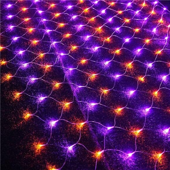 Outdoor Halloween Net Lights, 12FT x 5FT 360 LED Fairy String Light - Picture 3 of 7